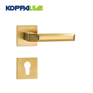KOPPALIVE Luxury Hotel Big Solid Brass <strong>Door</strong> Lever Set Bedroom <strong>Bathroom</strong> <strong>Lock</strong> Split Dummy Wooden <strong>Door</strong> Handle - Product Image 5