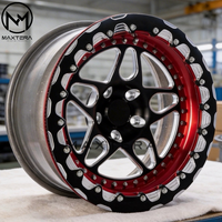 Rines de Aleación Maxtera Forged Custom Estilo Beadlock para Carreras de Drag, para BMW M3 M4 GT-R Supra Mustang Camaro Corvette Dodge