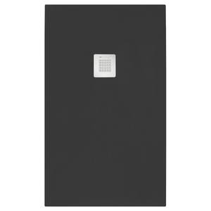 Serenity Plato de Ducha Rectangular Acrílico Negro de 80x90cm, Diseño Europeo Moderno, Función Impermeable para Baño u Hotel - Product Image 1