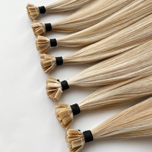 Extensioni per capelli umani vergini a doppia trama con punta in cheratina, mini punta a <span class=keywords><strong>K</strong></span> - Product Image 5