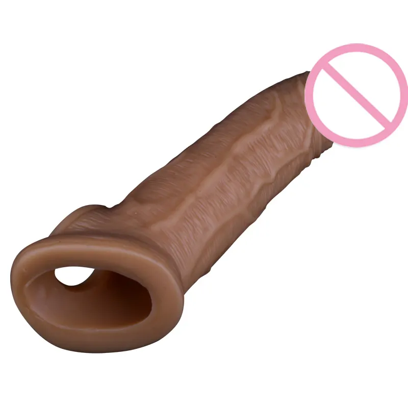 Showdoor — extension de fourreau pour pénis en Silicone, manchon en forme de coq, pour hommes, <span class=keywords><strong>préservatif</strong></span> réutilisables, jouets sexuels en gros