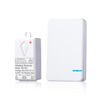 Kit de interruptor de luz de lámpara de techo LED inalámbrico 600 pies rango Control remoto IP66 nivel RF433 10A interruptores de Control remoto de pared máx.