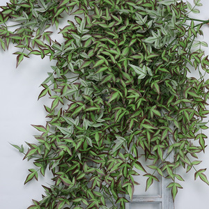 Feuilles de vigne persanes artificielles, décoration murale verte, plante en plastique, fleur en soie, verdure intérieure et extérieure 6666 - Product Image 2
