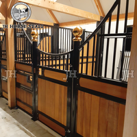 Équipement équin européen Panneaux d'écurie pour chevaux en bambou galvanisé permanent Boîtes pour chevaux