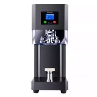 Machine à sertir automatique pour boîtes en plastique avec garantie à 100%, machine à sceller les boîtes de boissons, de thé à bulles, de soda, de thon, machine à fermer les boîtes pour animaux de compagnie