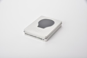 Customized Size and Color Modern Premium <b>Metal</b> Gift Packaging Decorative Tin Box with Window Offset <b>Printing</b> Re 208X138X45 - Product Image 3