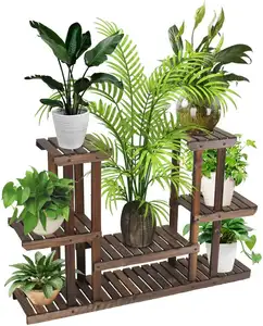 Multifunctionele Bamboe Plant Bloem Stand Rek Boekenrek Opslag Planken Houten Bamboe Plant Bloemenrek