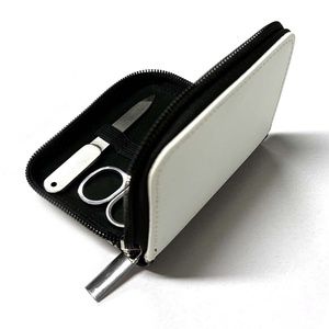 Set de Manicura Multifuncional 7 en 1, Personalizable por Sublimación, de Cuero PU, con Estuche, Porta Tarjetas y Monedero, Color Negro, Promocional - Product Image 5