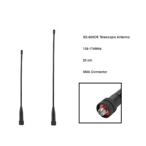 Antena de Radioaficionado VHF Portátil de 136-174MHz, Antena Flexible para Coche, SMAS, Fabricada en Goma ABS, KenwoodS Mobiles - Product Image 1