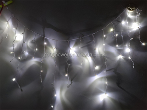 70 5MM <span class=keywords><strong>LED</strong></span> Icicle Lights Ấm Trắng Mềm Twinkle Thở Dây Trắng Cho Ngoài Trời Thương Mại Giáng Sinh Trang Trí - Product Image 5