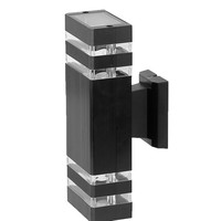 Lámpara de Pared Exterior Impermeable de Aluminio, 220V/110V, para Patio o Villa, de Una/Dos/Tres Luces, Cuadrada/Redonda, GU10