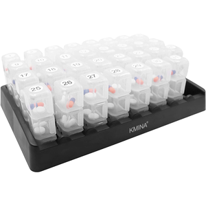 Organizzatore di Pillole Mensile con 3 Scomparti, Organizzatori di Pillole Mensili, Organizzatore di Pillole KMINA K40016 - Product Image 1