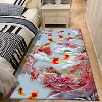 Luxus Soft Runner rutsch feste benutzer definierte weiße Pelz Kristall Samt 3d gedruckt Burgunder Anime Teppiche für Schlafzimmer Flur Küchen teppiche