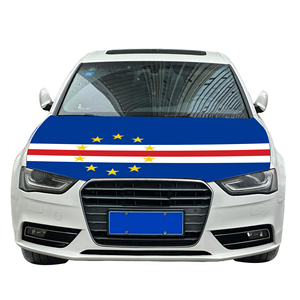 Cubierta de capó de coche Nacional asequible bandera <span class=keywords><strong>Cabo</strong></span> <span class=keywords><strong>Verde</strong></span> cubierta de motor de coche bandera venta directa de fábrica tela de poliéster - Product Image 6