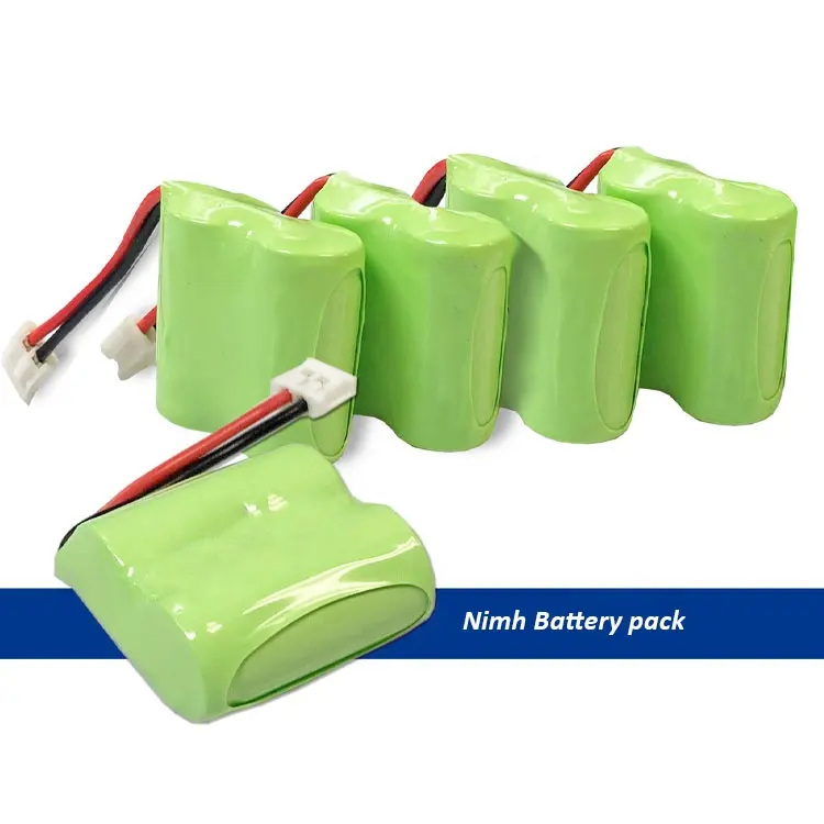 OEM grosir paket baterai kustom 3.6v 4.8v 2/3aa 350mah 1800mah nikel logam hydride 24v nimh paket baterai aaa 800mah