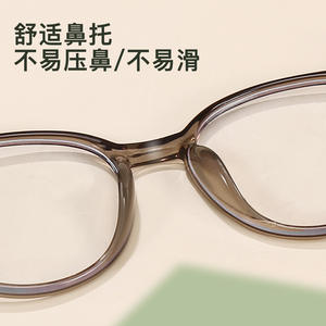 Monture de lunettes ovales de style coréen 01252, monture intégrale, anti-lumière bleue, unisexe, verres en acrylique, origine Danyang - Product Image 5