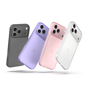 Coques de téléphone portable en TPU mat ondulé et durable pour iPhone 17 Pro Max, protection intégrale antichoc à 360°, anti-traces de doigts - Product Image 5
