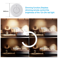 Portable intelligent sans fil LED interrupteur tactile contrôle LED armoire LED luminosité de la lumière pour meubles de bureau à domicile