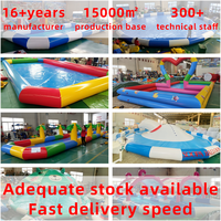 Parc aquatique gonflable chaud de taille personnalisable avec piscine ronde pour adultes et enfants Piscine flottante en PVC écologique
