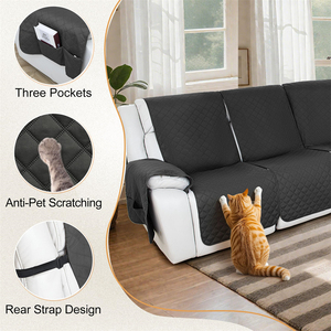 Áo phủ ghế <span class=keywords><strong>sofa</strong></span> màu xanh xám nhạt chống trơn trượt, tiết kiệm chi phí, dành cho ghế đơn, khu vực tiếp khách, chống đổ, bền, thân thiện với trẻ em - Product Image 2