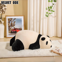 Canapé inclinable moderne en forme de panda tapisserie d'ameublement en tissu confortable et mignon