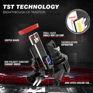 Lampadine <span class=keywords><strong>LED</strong></span> Super <span class=keywords><strong>MINI</strong></span> <span class=keywords><strong>H1</strong></span> per Fari Auto H3 880 881 H11 H7 con Chip <span class=keywords><strong>LED</strong></span> 5540 25W 6000LM PCB in Rame Compatibili con Fari Auto e Camion 12V 24V - Product Image 3