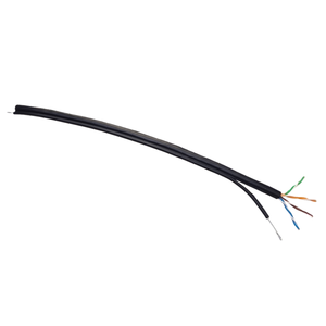 CAT5E Luft-Ethernet-Kabel mit Stahlseil 4P CCA S/F/UTP PE-Mantel UV-Beständiges Outdoor-Netzwerkkabel - Product Image 1
