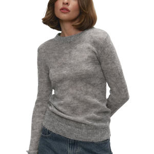 Primavera estate maglioncino Semi trasparente in maglia da <span class=keywords><strong>donna</strong></span> maglione Casual comodo girocollo Pullover da <span class=keywords><strong>donna</strong></span> - Product Image 5