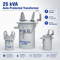 Transformateur de service électrique de distribution sur poteau monophasé standard IEC, abaisseur de tension 10KV 11KV 400V, transformateur monté sur poteau