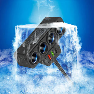 Car Cigarette Lighter <b>Adapter</b> with 4-socket <b>Charger</b> USB Car <b>Charger</b> Power Booster Cable Cigarette Lighter - Product Image 3