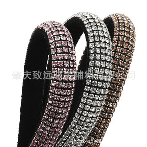 Adorno de diamantes de imitación semicirculares de 3 mm, 5 filas, facetado cuadrado AB32-3 para ropa, calzado y accesorios - Product Image 3