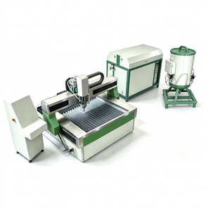 เครื่องตัดวอเตอร์เจ็ทแรงดันสูง CNC 3 แกน 5 แกน 30-50 แรงม้า แรงดันสูงสุด 60000 PSI 3 เฟส 220V-480V AC - Product Image 1