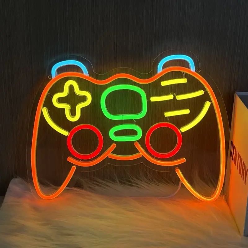 Gamerneon Electronic Sign: Customizable Neon LED Light for Wall Decor and Man Cave Gaming Enthusiasts