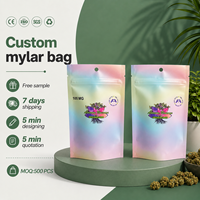 Emballages pour produits comestibles, sachets en mylar anti-odeur pour bonbons gélifiés, sachets refermables en aluminium laminé de qualité alimentaire imprimés en héliogravure