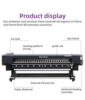 Graphking 10 pies Industrial Interior Exterior Digital 3,2 M vinilo Banner Eco solvente impresora para la venta