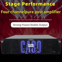 CA18 Professional 2200W Audio Power Amplifier 3U 2-Channel Kelas H Performa Luar Ruangan dengan Impedansi 8ohm & 4ohm Cangkang Logam