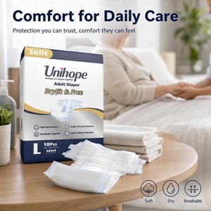 Unihope <span class=keywords><strong>Couches</strong></span> pour <span class=keywords><strong>adultes</strong></span> Dryfit avec indicateur de fuites, OEM ODM, Marque privée, Vente en gros en usine, En vrac - Product Image 1