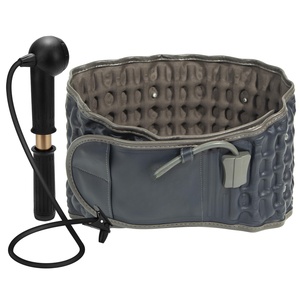 USB Rechargeable Air Decompression <b>Back</b> <b>Brace</b> Lumbar Traction Support Massager Cordless Heating Vibration Waist Massage Belt - Product Image 1