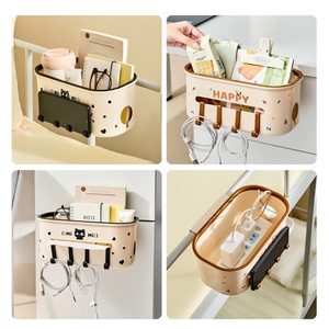Cartoon Office Dormitory Bedside <b>Corner</b> Shelves Top Hanging Storage Organizer Holder Shelf <b>Basket</b> Bedside Hanging <b>Basket</b> - Product Image 3