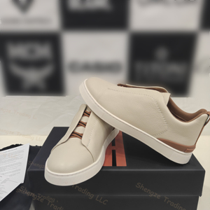 Zapatos Casuales de Cuero Originales Italianos, Cómodos y Versátiles, Zapatos Deportivos Casuales para Hombre, Zapatos de Skateboard - Product Image 3