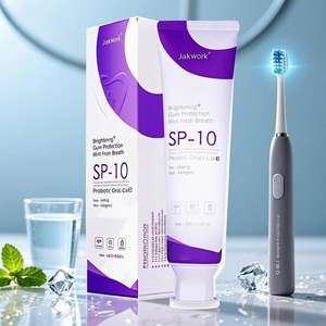 Stock entrepôt US : Dentifrice Bio Probiotique Blanchissant Anti-Caries Nettoyage en Profondeur Saveur Menthe Protection de l'Émail Haleine Fraîche - Product Image 1