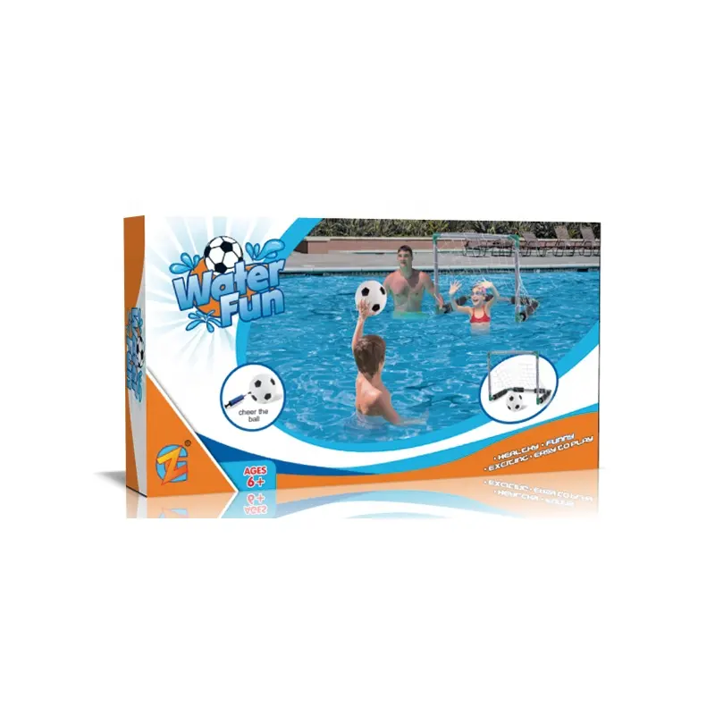لعبة باب كرة قدم عائمة لحوض السباحة مع ممتص صدمات وكرة, هدايا لعمر 3 4 5 6 7 8 9 10 سنوات للأولاد والبنات