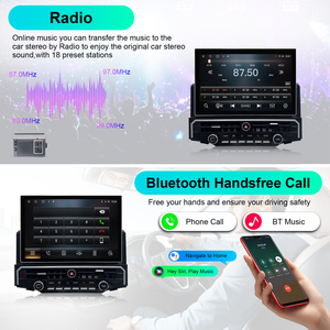 Autoradio Android 14,5 pouces avec CarPlay sans fil pour Toyota 4Runner 2009 et plus - Écran tactile HD, navigation GPS, radio - Product Image 5