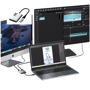 Convertisseur d'affichage USB3.0 vers double HDTV Type-C <span class=keywords><strong>Adaptateur</strong></span> de station d'accueil pour écran d'<span class=keywords><strong>ordinateur</strong></span> Câble d'affichage différent 4K 60Hz - Product Image 2