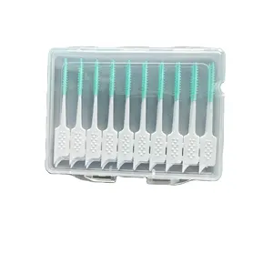 Bán buôn OEM Logo dùng một lần 20 cái hộp mềm Silicone 40 cái hộp interproximal chỉnh nha kẽ răng hàm răng giả bàn chải