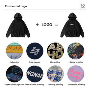 Wholesale Blank the Best Outerwear Custom Logo Heavyweight Fashion Men's Hoodie Sweatshirts - Product Image 6