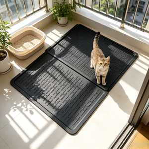 For Cross-Border New Pet Mat Interlocking Extra-Large <strong>Silicone</strong> Mat Prevents <strong>Litter</strong> Tracking Guards <strong>Cat</strong> <strong>Litter</strong> Splashing - Product Image 4