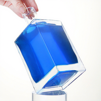 Bouteille en verre colorée dégradée personnalisée par le fabricant pour le vin, le whisky, les spiritueux, les boissons, le diffuseur, l'emballage