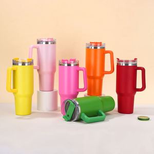 Taza de Café Clásica en Stock, Termo de Acero Inoxidable 304 con Aislamiento al Vacío, Vaso Portátil con Asa de 40 Oz - Product Image 1