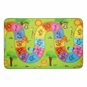 Alfombra de juego para bebé XPE de un solo lado, 200x140x1,5 cm, enrollable, impermeable, espuma no tóxica, colorido, número, carretera, colorido, categoría de producto - Product Image 1